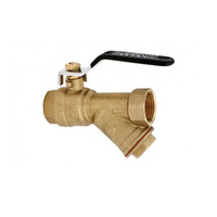 Zawór z filtrem skośnym siatkowym do wody  3/4` Tytan