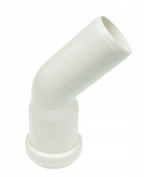Kanalizacja PP kolano fi  40 45° białe