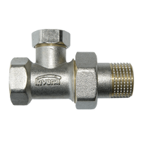 Zawór grzejnikowy odcinający prosty /powrót/ 1/2`