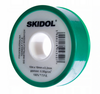 Taśma teflonowa profesjon.PTFE szeroka 15mx19mmx0,2mmx0,50g/cm3