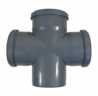 Kanalizacja PP czwórnik fi 110/110/110 90°