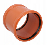 Kanalizacja PP złączka /mufa przesuwna/ fi 160 pomarańczowa