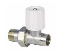 Zawór grzejnikowy  prosty /zasilanie/ do lutu 15x1/2`
