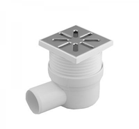 Kratka ściek.50 boczna nierdzewna /10x10/ regulowana