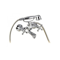 Bateria  Retro /na krzyżak/ wannowa chrom