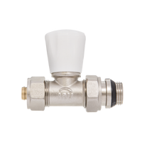 Zawór grzejnikowy  prosty /zasilanie/ 1/2` z końcówką na PEX