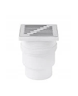 Kratka ściek.110 pionowa nierdzewna /15x15/ regulowana