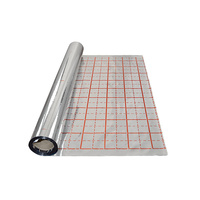 Folia z kratką do ogrzew.podł. 110um 1mb. - do klipsów z takera /w rolce 50m2-50mb./