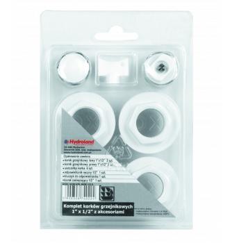 Komplet korków grzejnika aluminiowego 1`x1/2`