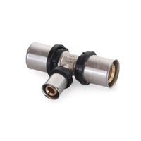 PEX zaciskany / zaprasowywany szczęki "U" trójnik red.16x16x20