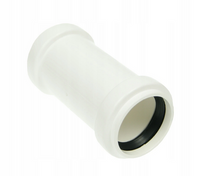 Kanalizacja PP złączka /mufa przesuwna/ fi  40 biała