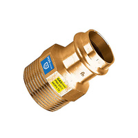 CU zacisk/zapras  złączka   18x3/4` GZ - woda i gaz