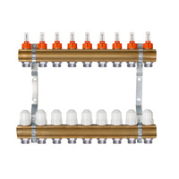 Rozdzielacz mosiężny do podłogówki ogrzewania podłogowego  9 obwodów