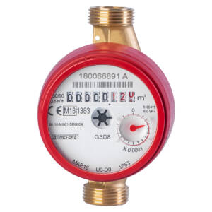 Wodomierz BMETERS 1/2" ciepła woda 2,5 m3/hWodomierz BMETERS 1/2" ciepła woda 2,5 m3/h