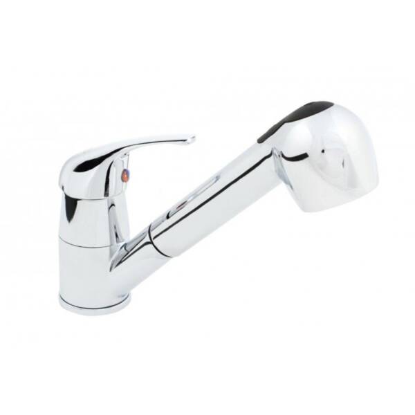 Bateria Nano /gł.35mm/ zlewozmywakowa stojąca z wyciąganym natryskiem chrom Bateria Nano /gł.35mm/ zlewozmywakowa stojąca z wyciąganym natryskiem chrom